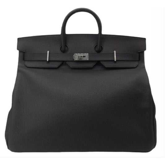 Hermès 50c HAC Black Togo Leather Palladium Hardware