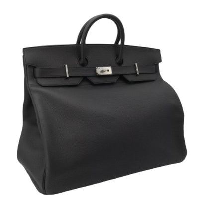 Hermès 50c HAC Black Togo Leather Palladium Hardware