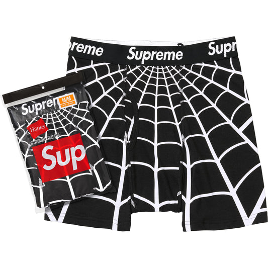 Supreme®/Hanes® Spider-Man Boxer Briefs (2 Pack) Black