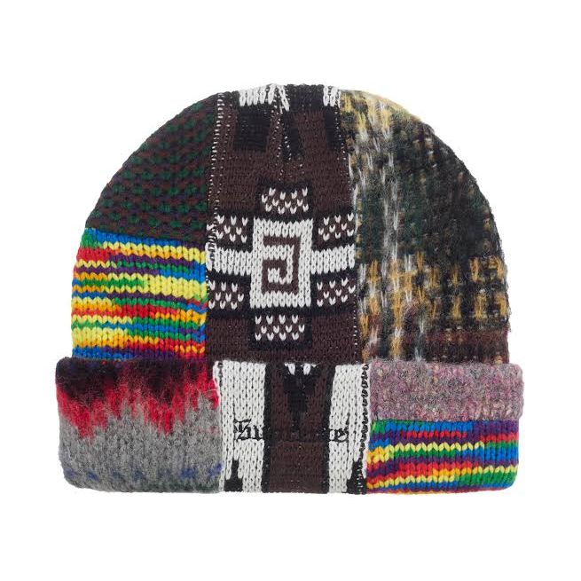 Supreme Patchwork Beanie Brown