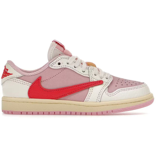Jordan 1 Retro Low OG SP Travis Scott Sail Tropical Pink (PS)