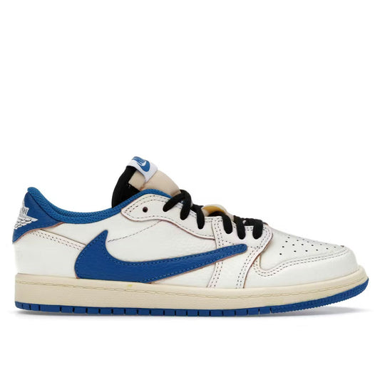 Jordan 1 Retro Low OG SP Fragment x Travis Scott Sail Military Blue (PS)