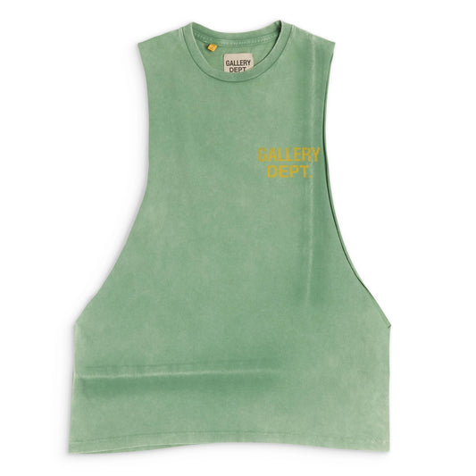 Gallery Dept. Vintage Logo Sleeveless Tee Kelly Green