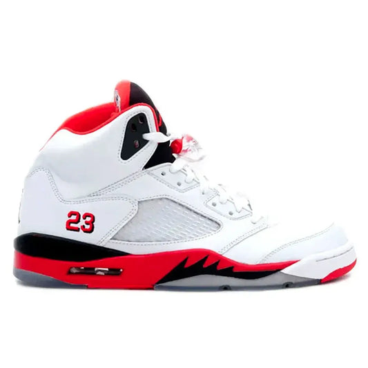 Jordan 5 Retro Fire Red Black Tongue (2025)