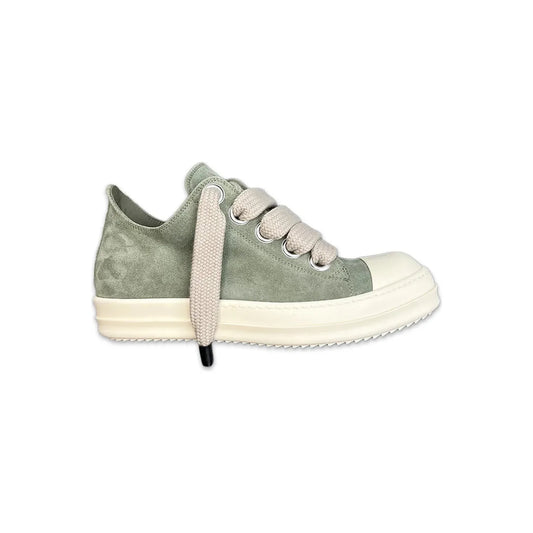 Rick Owens Suede Jumbo Lace Low Celadon Milk