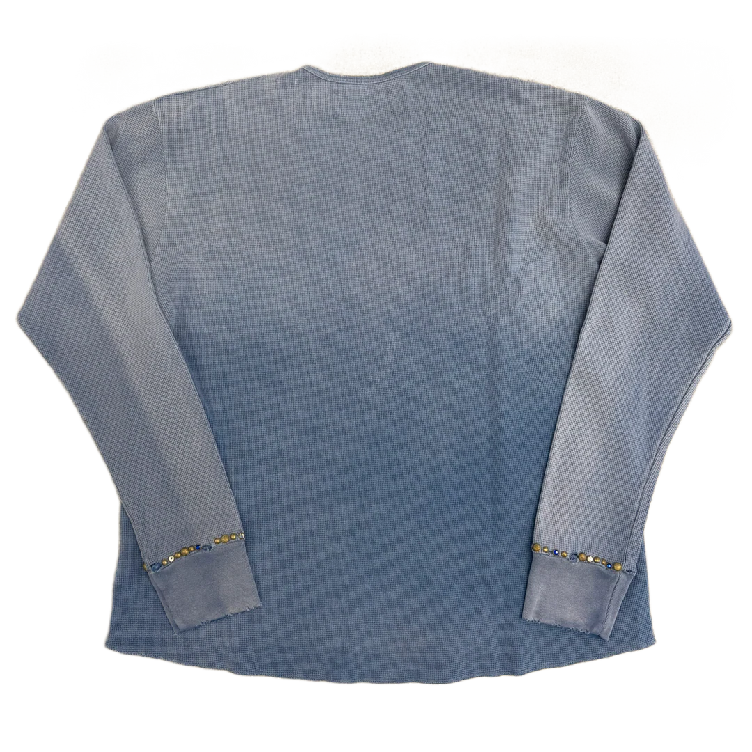 Satoshi Nakamoto Studded Thermal Blue