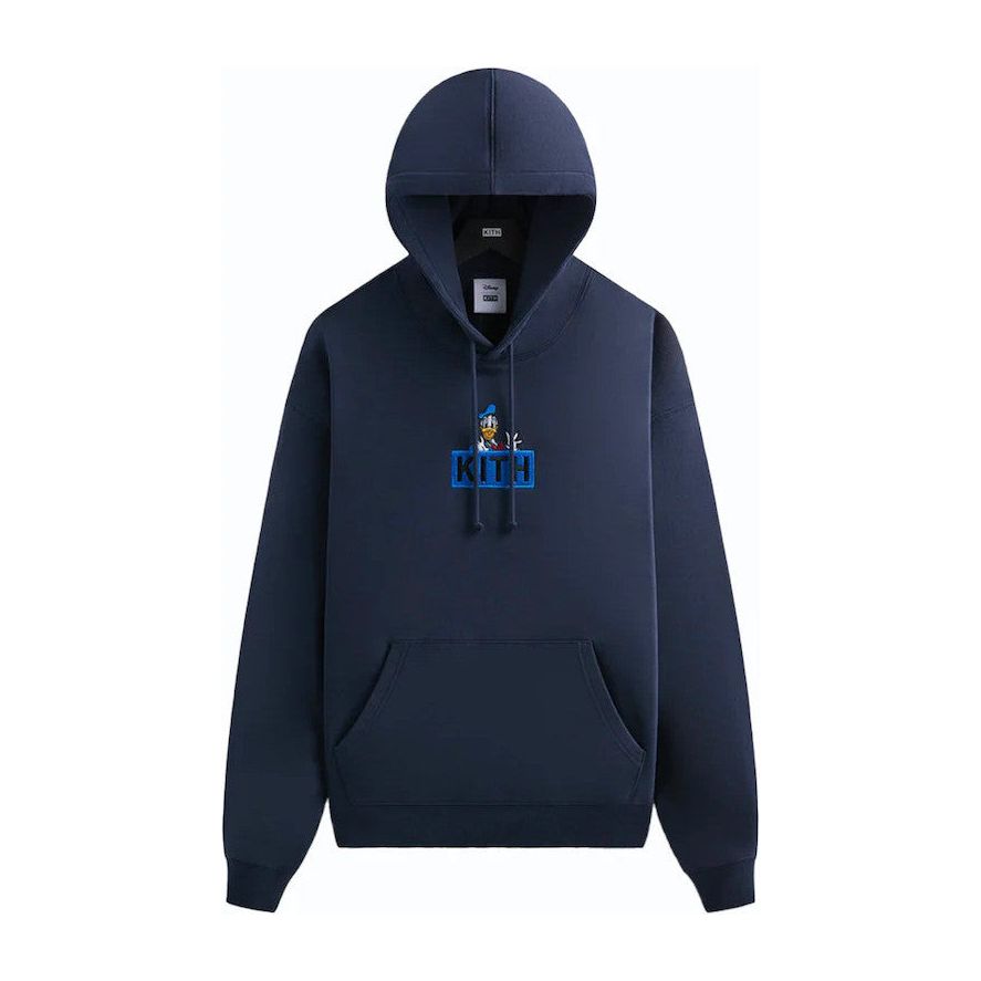 Kith x Disney Mickey & Friends Donald Duck Classic Logo Hoodie Nocturnal