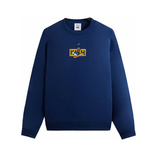 Kith x Disney Mickey & Friends Donald Duck Classic Logo Williams Crewneck Cyanotype