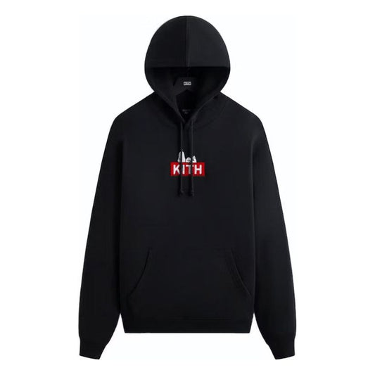 Kith x Peanuts Doghouse Hoodie Black