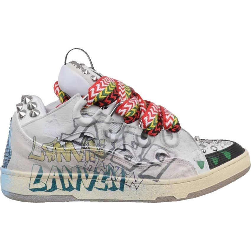 Lanvin Curb Sneakers Graffiti