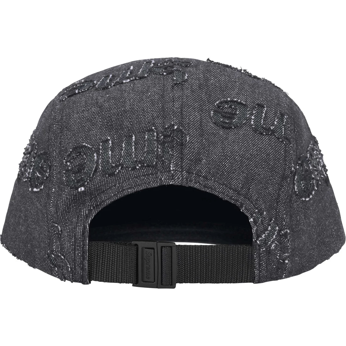 Supreme Lasered Denim Camp Cap Black
