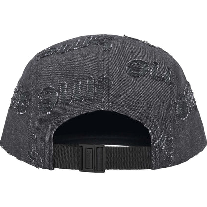 Supreme Lasered Denim Camp Cap Black