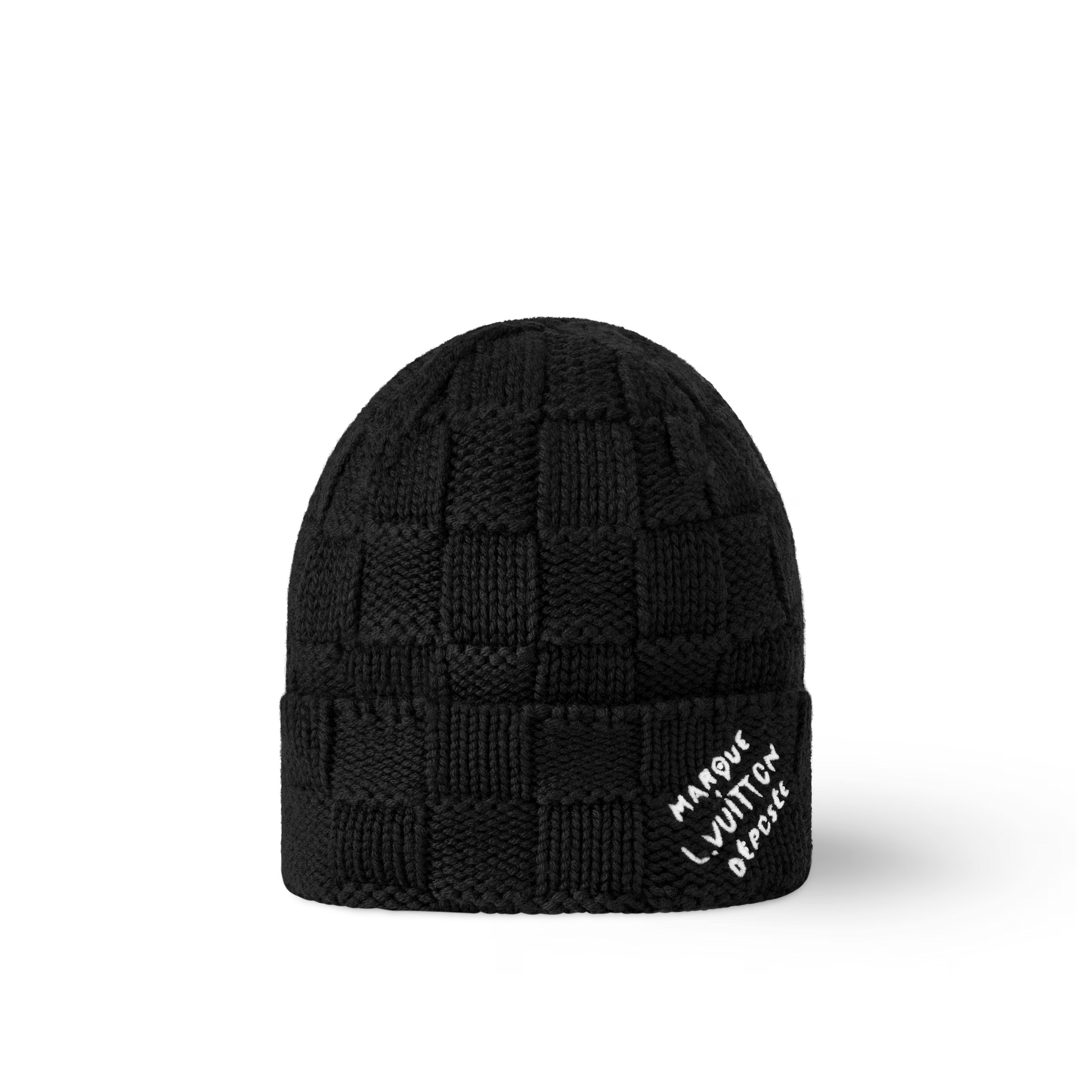 Louis Vuitton Damier Snug Beanie Black