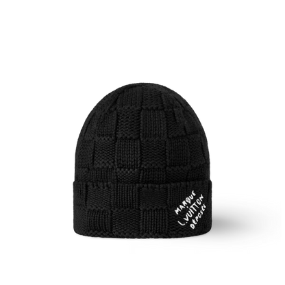Louis Vuitton Damier Snug Beanie Black