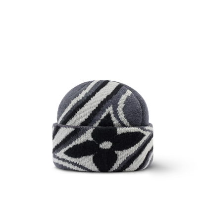 Louis Vuitton Crush Graphic Flower Beanie Grey