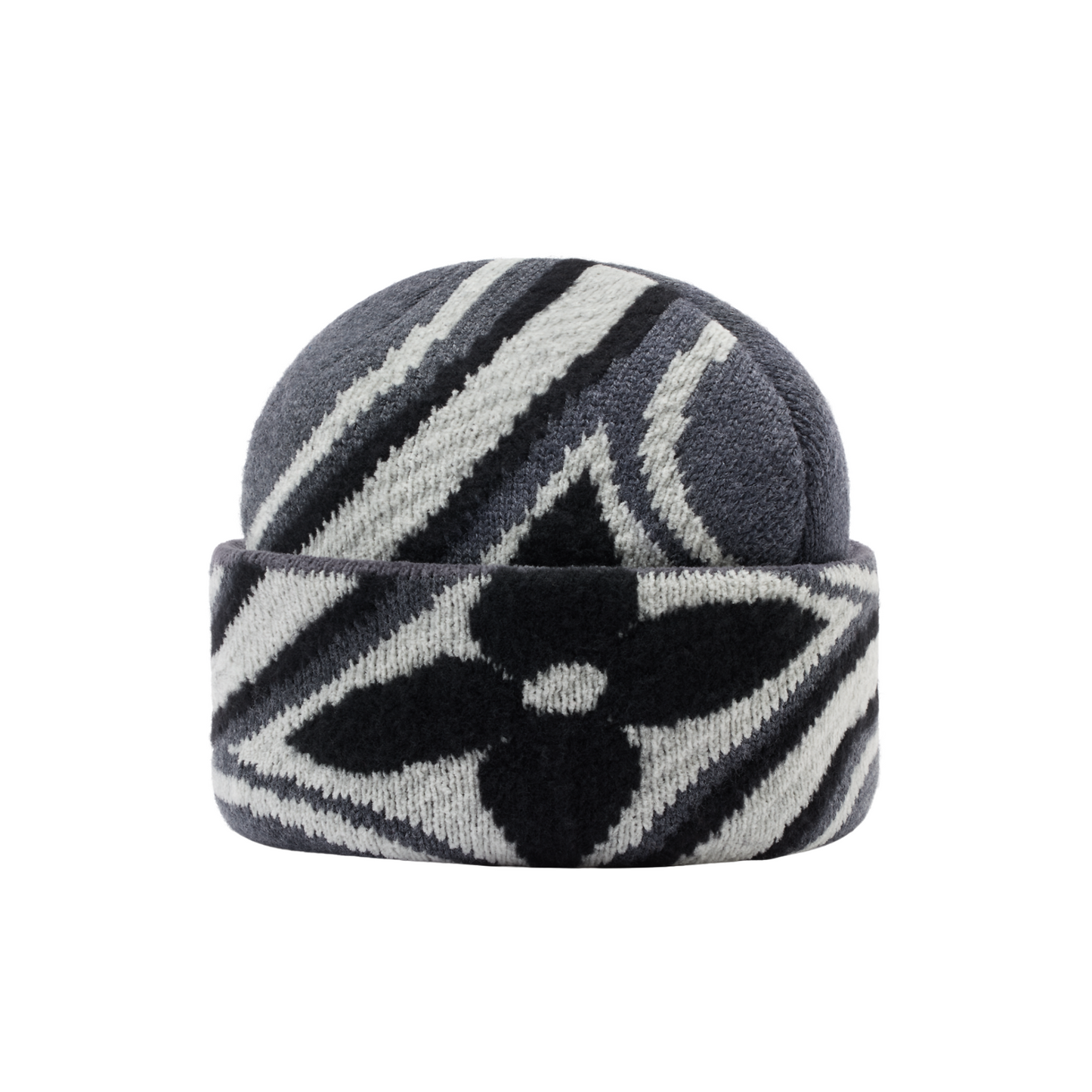 Louis Vuitton LV Crush Graphic Flower Beanie Black