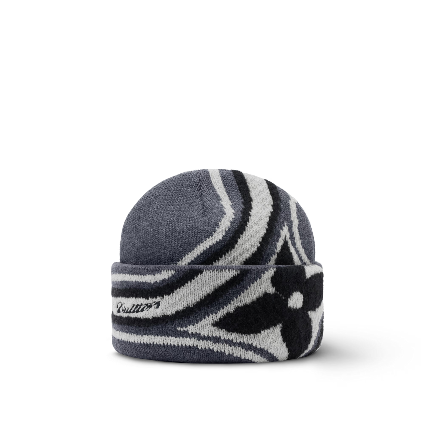 Louis Vuitton Crush Graphic Flower Beanie Grey