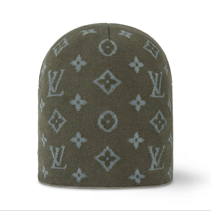 Louis Vuitton LV Fit Monogram Reflective Beanie Khaki