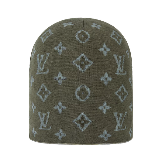 Louis Vuitton LV Fit Monogram Reflective Beanie Khaki
