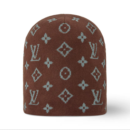 Louis Vuitton LV Fit Monogram Reflective Beanie Brown