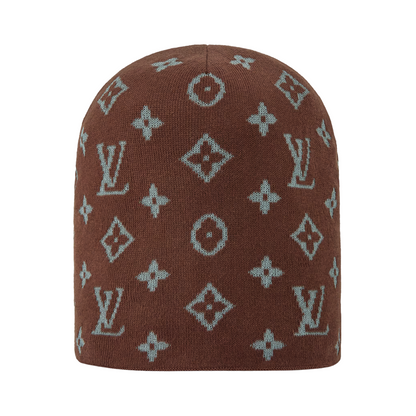 Louis Vuitton LV Fit Monogram Reflective Beanie Brown