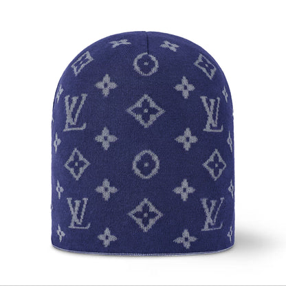 Louis Vuitton LV Fit Monogram Reflective Beanie Navy