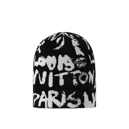 Louis Vuitton LV Fit Scribble Beanie Black