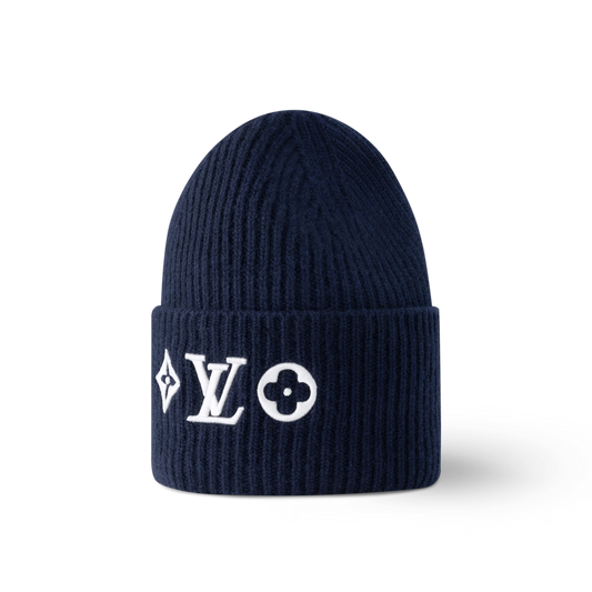 Louis Vuitton LV Headline Beanie Navy/White