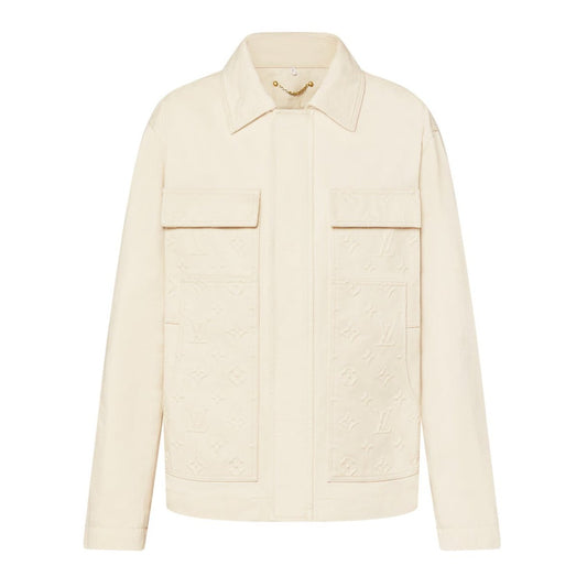 Louis Vuitton Monogram Workwear Denim Jacket Off-White