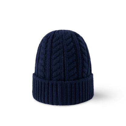 Louis Vuitton Only LV Mini Cable Beanie Navy