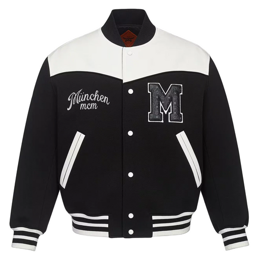 MCM München Ponte Varsity Jacket Black/White