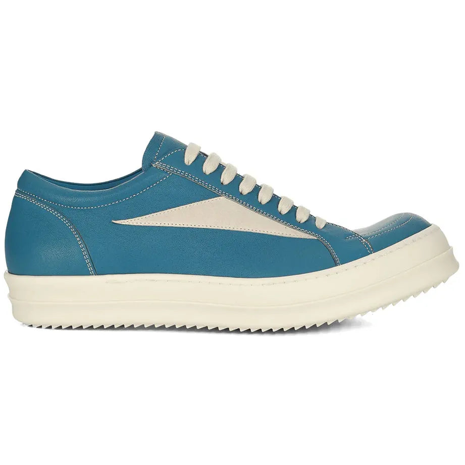 Rick Owens FW26 Tower Leather Vintage Low Sneakers Nublu/Milk/Milk