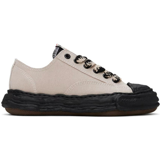 Maison Mihara Yasuhiro Peterson 23 OG Sole Canvas Low Sneakers Beige/Black