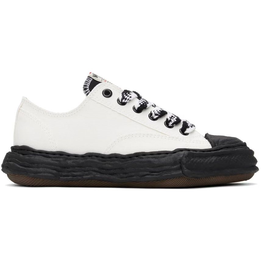 Maison Mihara Yasuhiro Peterson 23 OG Sole Canvas Low Sneakers White/Black