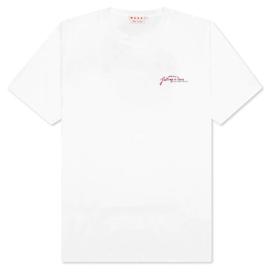 Marni Crossword Heart T-Shirt White