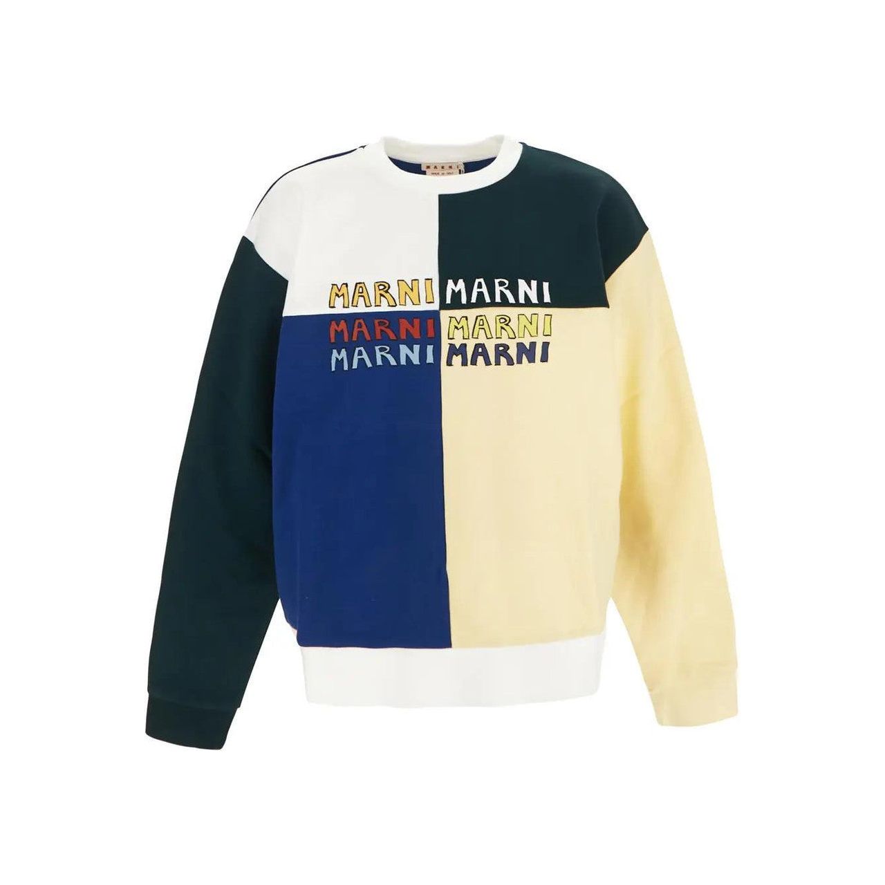 Marni Puzzle Logo Brushed Sweatshirt Multi