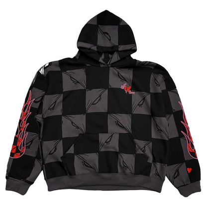 Matty Boy Anti Promo 99 Eyes Flamher Hoodie Black