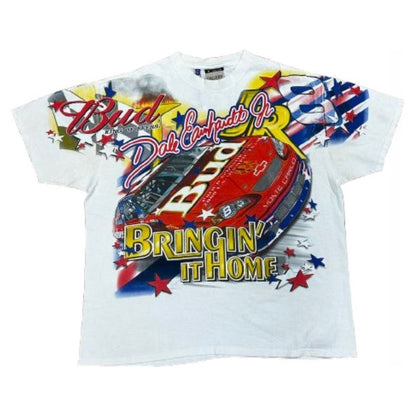 Gallery Dept. 1 of 1 Vintage Dale Earnhardt Jr. Nascar Tee White