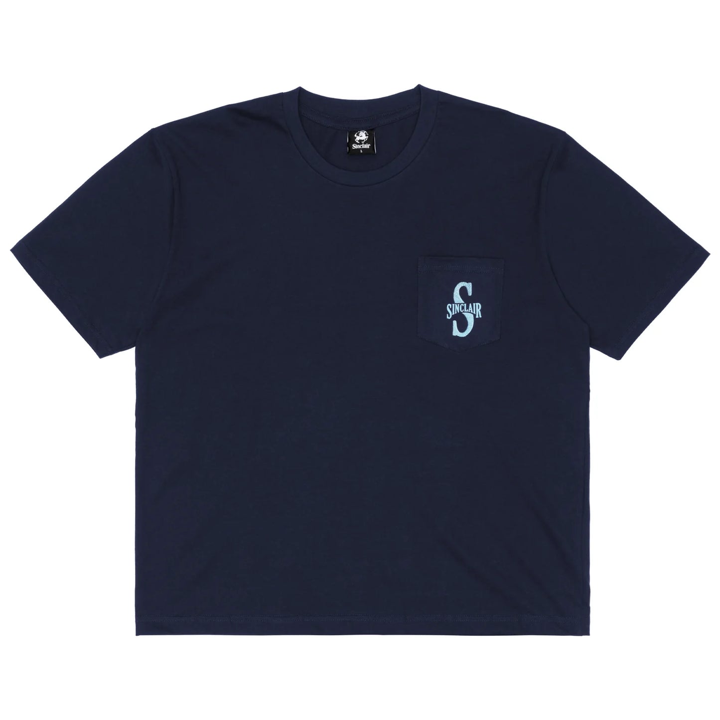 Sinclair S Arch Pocket Tee Navy