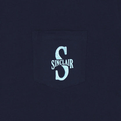 Sinclair S Arch Pocket Tee Navy