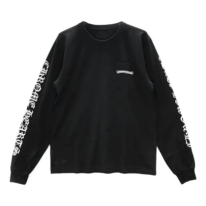 Chrome Hearts Scroll Logo L/S T-Shirt Black