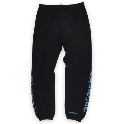 Chrome Hearts Scroll Logo Sweatpants Black/Blue