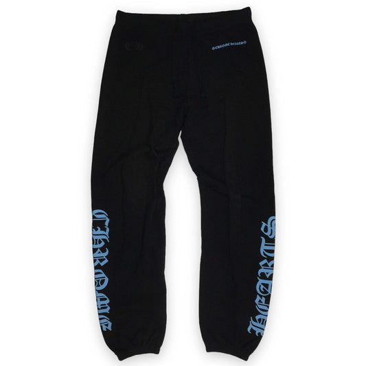 Chrome Hearts Scroll Logo Sweatpants Black/Blue