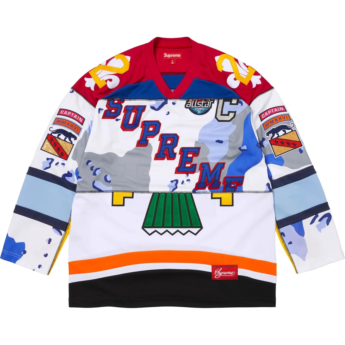 Supreme Paneled Hockey Jersey White