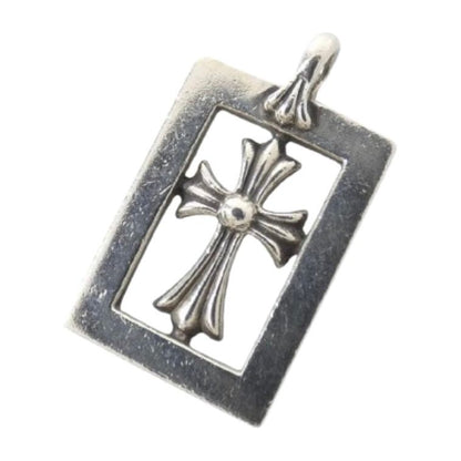 Chrome Hearts Silver Frame Cross Pendant