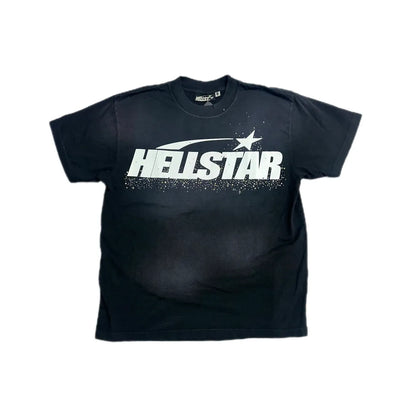 Hellstar Classic Rhinestone T-Shirt Black/White