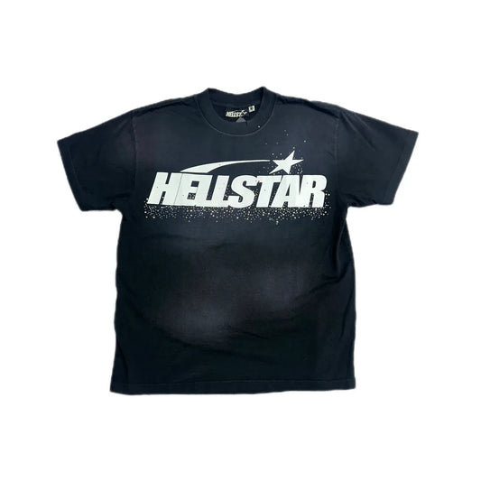 Hellstar Classic Rhinestone T-Shirt Black/White