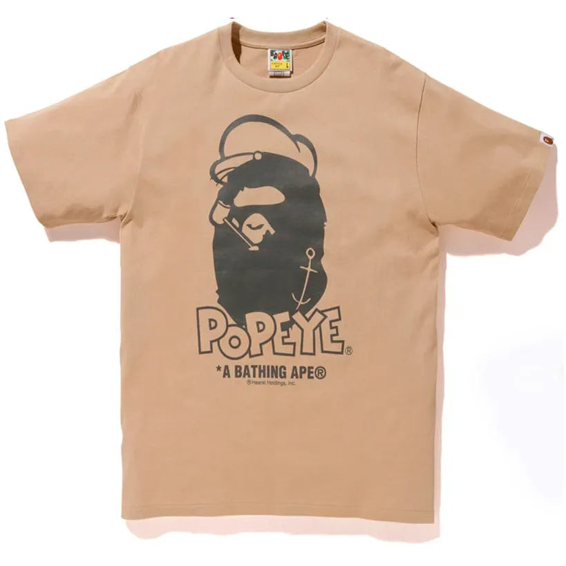 BAPE x Popeye Ape Head Tee Beige (Women's)