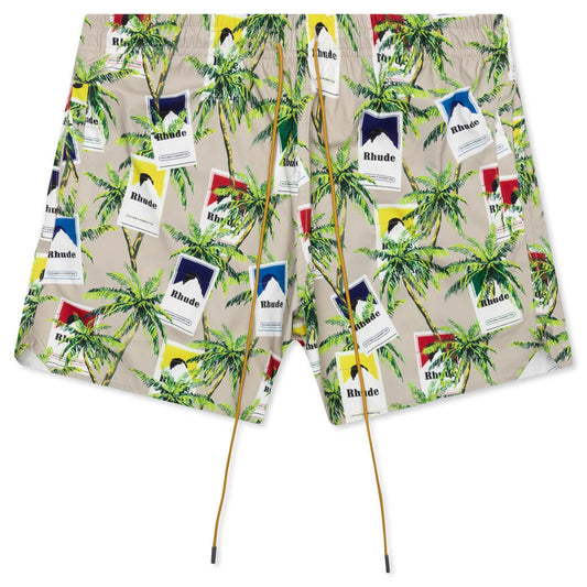 Rhude Cigarette Swim Trunks Tan/Multi