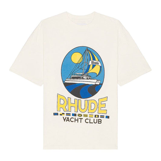 Rhude Yacht Club Tee Vintage White